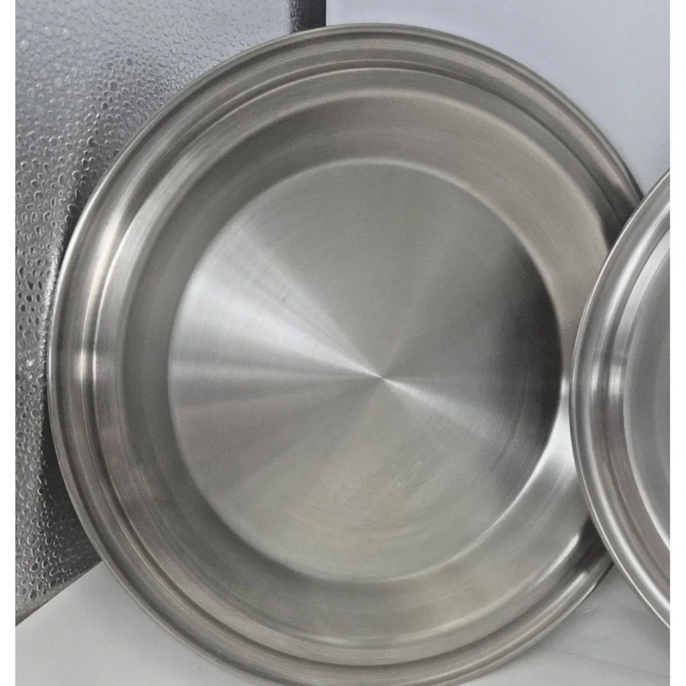 Saladmaster Stainless Steel Two-Piece Set 9 Inch 22 cm Silver - Pie Pans